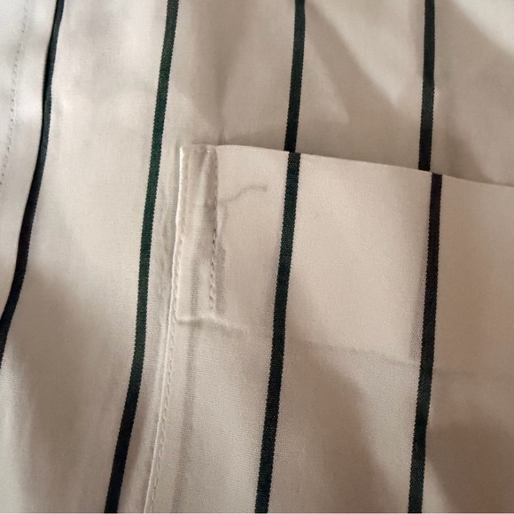 AYR Oversized White and Blue Button-Up Shirt navy pinstripe, XL - Picture 12 of 14